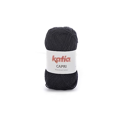 Katia Capri 82056 schwarz 50g Wolle von Katia