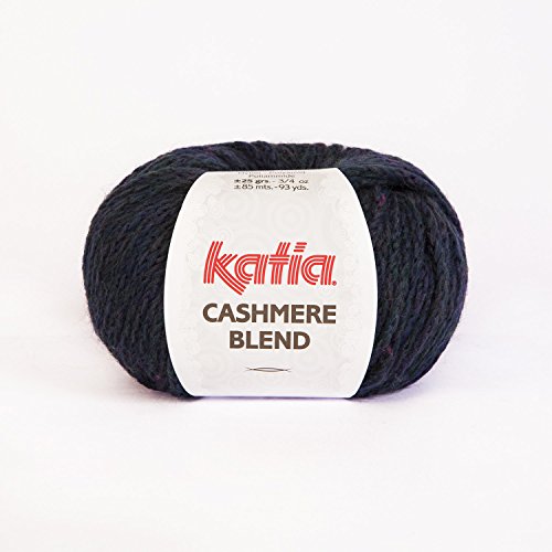 Katia Cashmere Blend 080 Mazarine-Blue meliert 25g Wolle von Katia