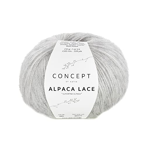 Katia Concept Alpaka Lace 80 - Steingrau von Katia