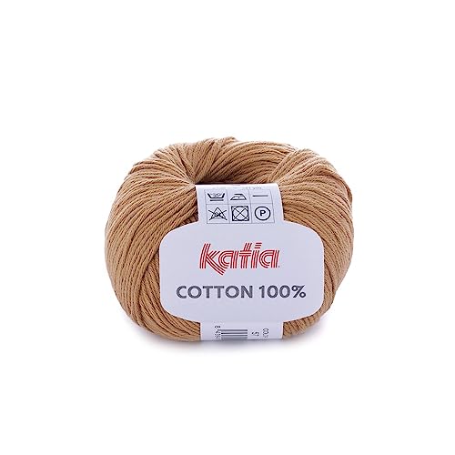 Katia Cotton 100% - Farbe: Marrón Claro (57) - 50 g/ca. 120 m Wolle von Katia