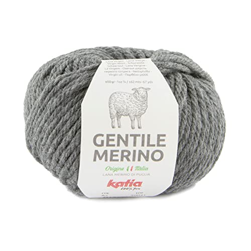 Katia Gentile Merino mulesingfreie Wolle Merino mulesingfrei reine Schurwolle (82 - Dunkelgrau) von Katia