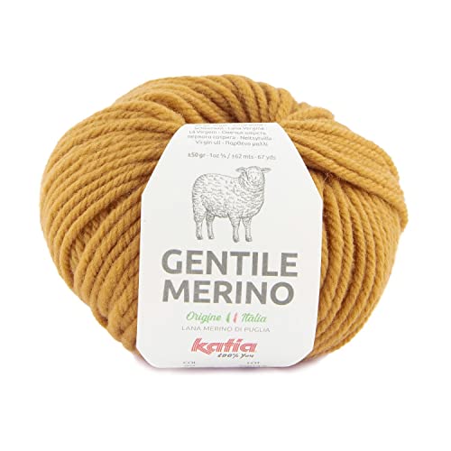 Katia Gentile Merino mulesingfreie Wolle Merino mulesingfrei reine Schurwolle (90 - Senfgelb) von Katia