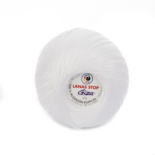 Katia Giza-5 - Lanas Stop - Farbe: Blanco (100) - 50 g/ca. 212 m Wolle von Katia