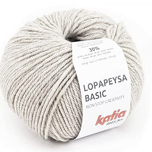 Katia Lopapeysa Basic - Farbe: Beige (1) - 50 g/ca. 120 m Wolle von Katia