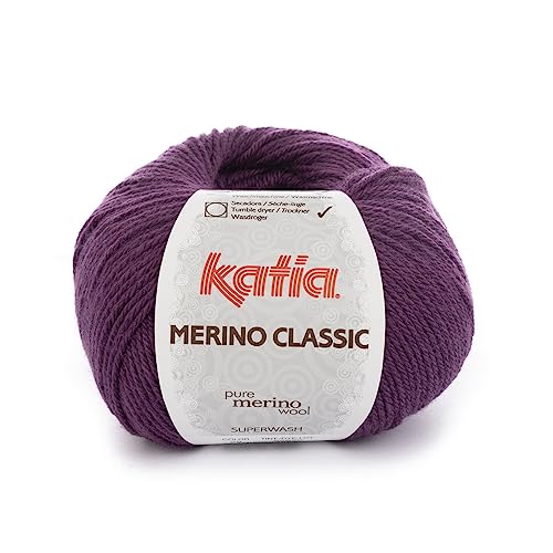 Katia Merino Classic - Farbe: Morado (28) - 100 g/ca. 240 m Wolle von Katia