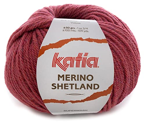 Katia Merino Shetland - Farbe: Rosa Multicolor (108) - 50 g/ca. 100 m Wolle von Katia
