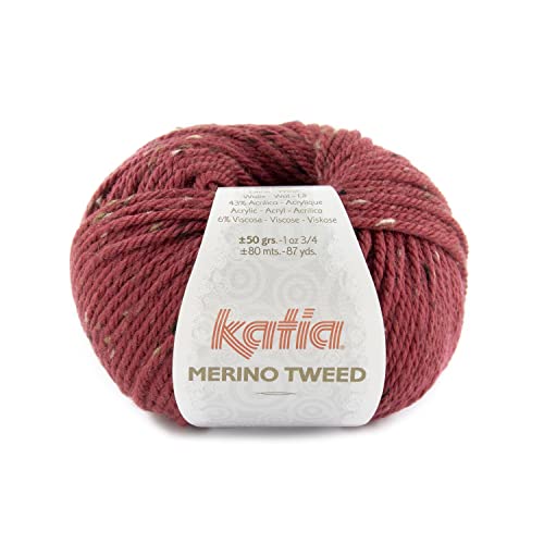 Katia Merino Tweed - Farbe: Frambuesa (315) - 50 g/ca. 80 m Wolle von Katia