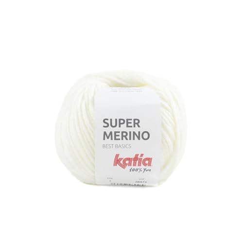 Katia Super Merino - Farbe: Blanco (1) - 100 g/ca. 125 m Wolle von Katia