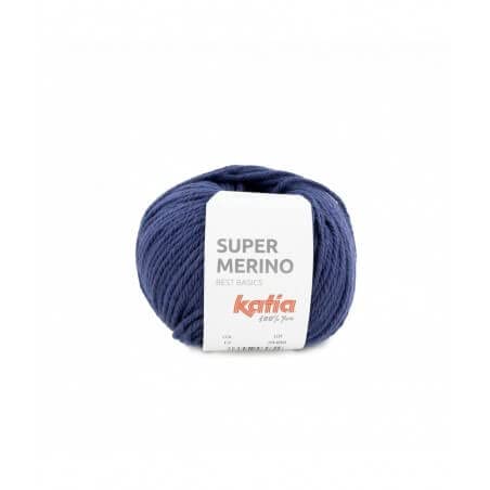 Katia Super Merino - Farbe: Jeans Oscuro (17) - 100 g/ca. 125 m Wolle von Katia