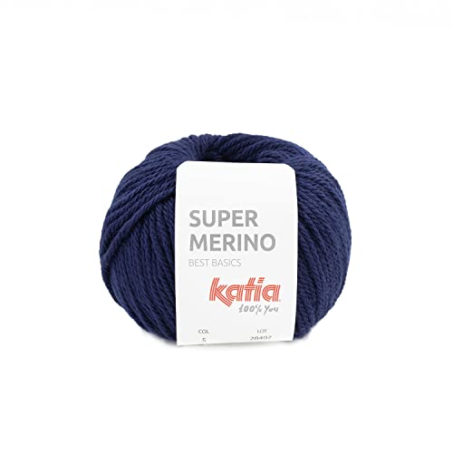 Katia Super Merino - Farbe: Marino (5) - 100 g/ca. 125 m Wolle von Katia