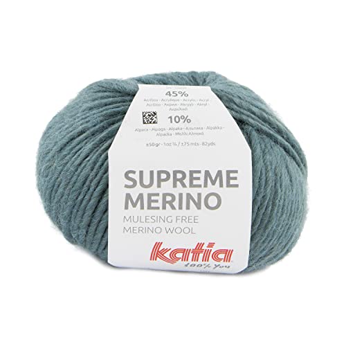 Katia Supreme Merino - Farbe: Canard (101) - 50 g/ca. 75 m Wolle von Katia