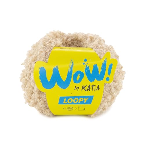 Katia WOW! LOOPY Garn in 150-Gramm- und 60-Meter-Knäueln (151 - Beige) von Katia