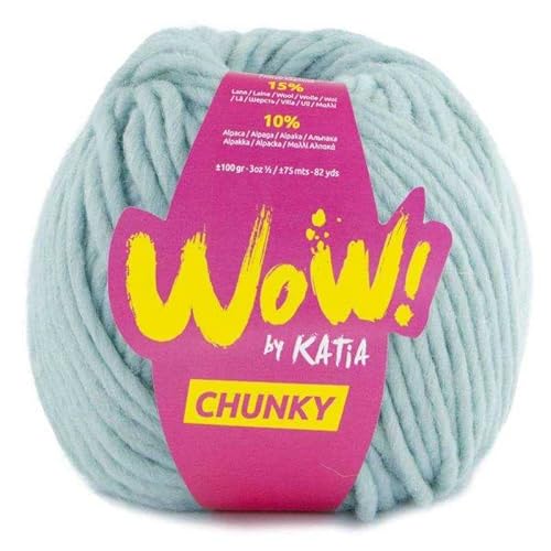 Katia Wow Chunky Wolle Knäuel Wasserblau Cod.58 von Katia