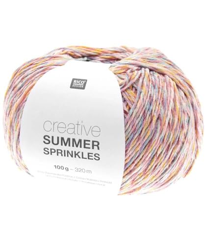 Rico Design 100g Creative Summer Sprinkles - Farbe: 01 - pastell - Das Gute-Laune-Sommergarn. von Katia