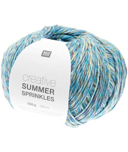 Rico Design 100g Creative Summer Sprinkles - Farbe: 04 - aqua - Das Gute-Laune-Sommergarn. von Katia