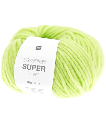 Rico Design 50g essential "Super Chunky" - Farbe: 20 - pastellgelb - eignet sich zum Stricken von Pullovern und anderen Oberteilen von Katia