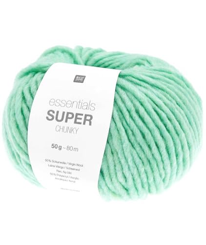 Rico Design 50g essential "Super Chunky" - Farbe: 22 - pastellgrün - eignet sich zum Stricken von Pullovern und anderen Oberteilen von Katia