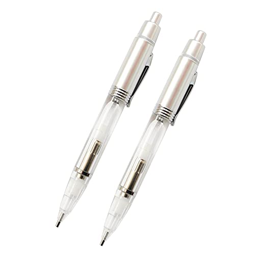 2 Stücke Diamond Painting Stift Mit Licht, LED Licht Diamond Painting Pen, Point Drill Pen Diamond Painting Zubehör Stift, Kreuzstich Punkt Stift, Leuchtende DIY Stickerei Pinzette von Katutude