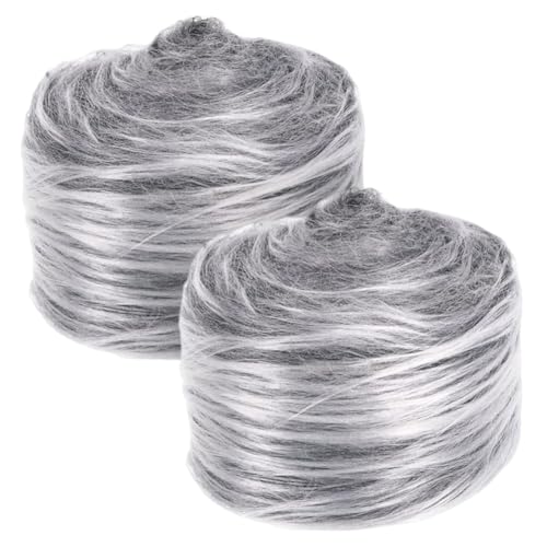 2pcs Kunstfell Band, Kunstfell Bordüre Band Dekoband Kunstpelz zum basteln Flauschige Dekoband für Weihnachten GNOME Furry Faux Precut Strips Plüsch Pelz Fell Stoff Fluffy Beard Santa Hair von Katutude