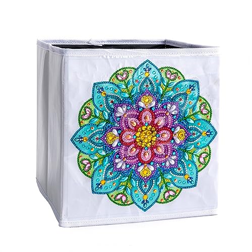 DIY Diamond Painting Aufbewahrungsbox, Aufbewahrungsbox Faltbare, 25x25x25cm Aufbewahrungskiste, Aufbewahrungswürfel, Faltbox, Organizer Box für Spielzeug, Kleidung von Katutude