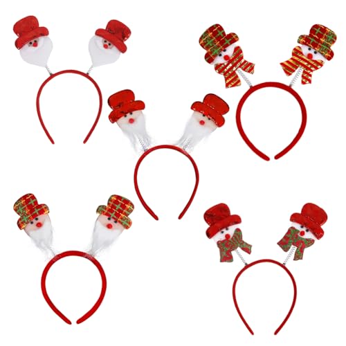 Katutude 5 Stück Weihnachtsstirnbänder mit Verschiedenen Designs Weihnachten Stirnbänder Weihnachten Haarreifen Weihnachten Haarband Weihnachts Kopfschmuck Christmas Party Favors von Katutude