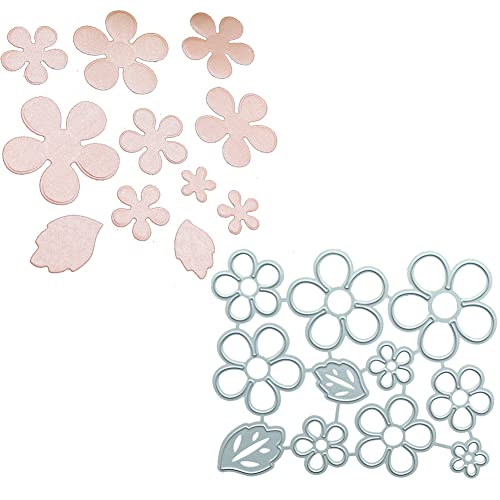 Katutude Stanzschablone Blumen, Metall Stanzformen Blumen Stanzformen Prägeschablonen Cutting Dies für DIY Scrapbook Album dekorativ, Scrapbook Kartenherstellung Handwer von Katutude