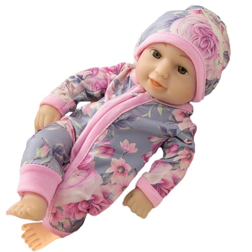 Reborn-Puppe Doll 30 cm Reborn Doll Mini Emulated Doll Silikonpuppe Mini Reborn-Puppe Lebensechte Neugeborene Puppen mit Kleidung Handgefertigtes Puppenspielzeug für Kinder Jungen Mädchen von Katutude