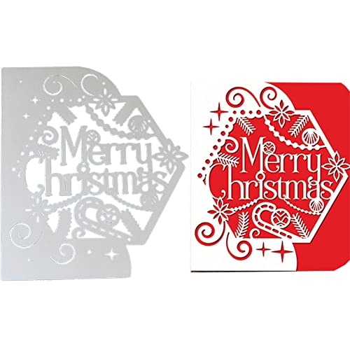 Weihnachts Metall Stanzformen Scrapbooking Stanzschablonen Stanzformen Umschlag Stanzformen Karten Einladungs Schablone DIY Karte für Party Hochzeit von Katutude