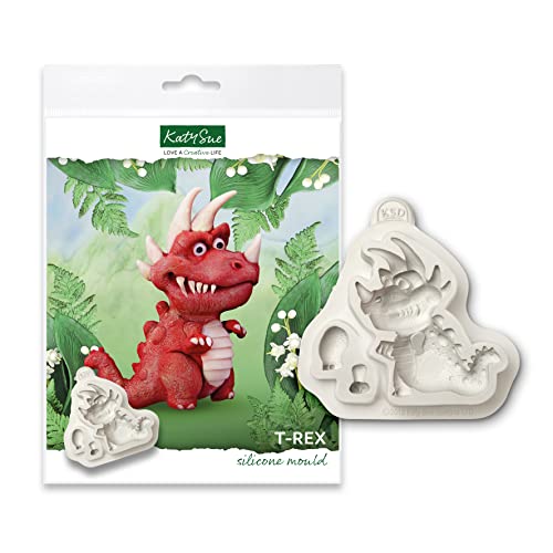 Katy Sue Designs CF0008 T Rex Silikonformen, Kuchenformen, Bastelformen, Silicone von Katy Sue