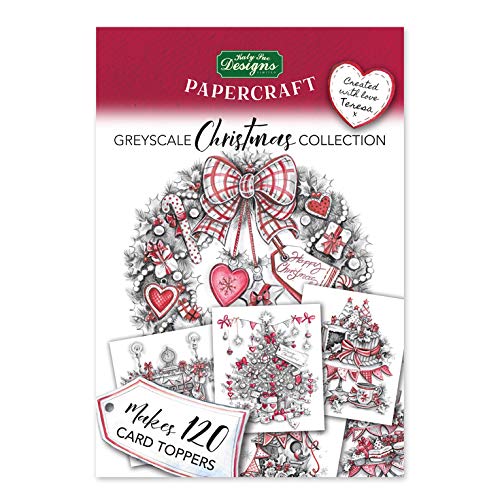 Katy Sue Designs 11620001GCC Greyscale Christmas Collection Weihnachtskollektion mit Graustufen, Kartenherstellungs-Set, grau, keine von Katy Sue