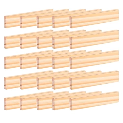 Katyjun 20 Stück Holzklötze Zum Basteln, 106x21x7mm Bastelholz Klötzchen, Easy Sticks von Katyjun