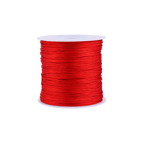 100 M X 0,8 Mm Rotes Nylon mit Chinesischem Knoten, Rattail-Makramee-Faden, Starkes, Stabiles Seil von Kavolet