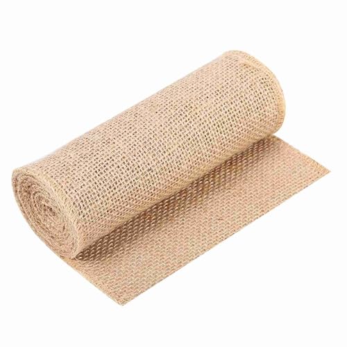 Sackleinen-Jute-Tischläufer, Rustikale Vintage-Heimdekoration für Hochzeit, Weihnachtsfeier (15cm*5m) von Kavolet