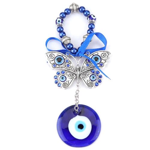 Türkischer Blauer Böser Blick, Segens-Amulett, Wandbehang, Heimdekoration, Beschützer, Muslimischer Handgefertigter Talisman, Maskottchen, Zieht Glück und Böse Götter an von Kavolet