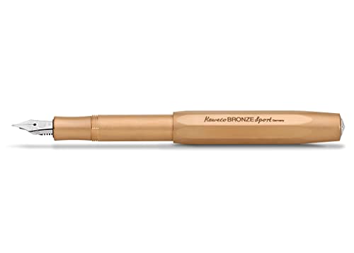 Kaweco BRONZE SPORT Füllfederhalter I Premium Füllhalter für Tintenpatronen mit hochwertiger Stahlfeder I Sport Füller 13 cm I Federbreite: BB (Extra Breit) von Kaweco