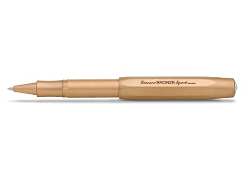 Kaweco BRONZE SPORT Rollerball I Gel- / Kugelschreiber aus hochwertigem Bronze mit Keramikkugel I Edler Kuli in klassischem Design I Metall Tintenroller mit 0.7 mm Mine I Robuster Gelroller 13 cm von Kaweco