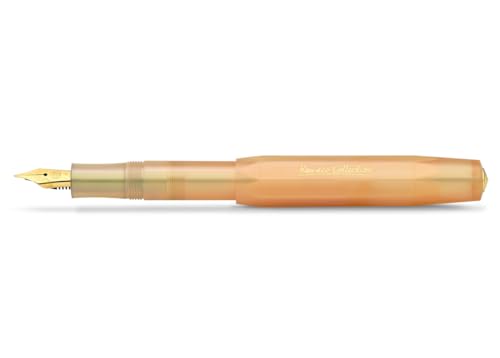 Kaweco COLLECTION Füllhalter Apricot Pearl I Premium Füllfederhalter für Tintenpatronen mit hochwertiger Stahlfeder I Sport Füller 13 cm I Federbreite: BB (Extra Breit) von Kaweco