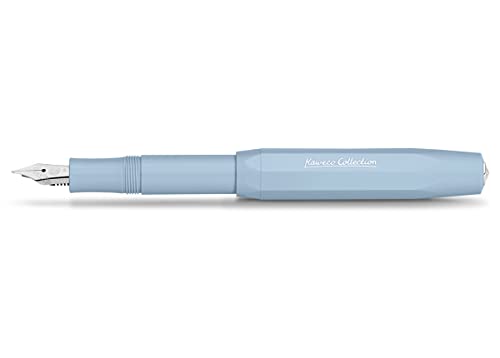 Kaweco COLLECTION Füllfederhalter Mellow Blue I Premium Füllhalter für Tintenpatronen mit hochwertiger Stahlfeder I Sport Füller 13 cm I Federbreite: BB (Extra Breit) von Kaweco