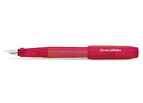 Kaweco COLLECTION PERKEO Füllhalter Infrared I Füllfederhalter für Tintenpatronen Schulfüller I Anfänger Füller mit ergonomischem Griffstück zum bequemen schreiben I Federbreite: F (Fein) von Kaweco