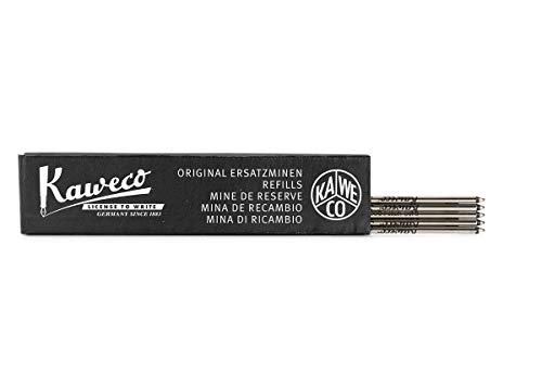 Kaweco D1 Kugelschreiber-Minen 1.0 mm Schwarz 5 Stück I Ball Pen Minen für Kaweco Sport und Liliput Serien I Stift-Ersatzminen für Kugelschreiber I Strichstärke: 1.0 mm (Medium) von Kaweco