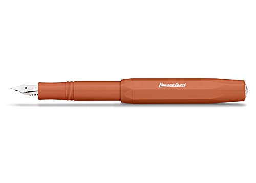 Kaweco SKYLINE SPORT Füllhalter Fox I Premium Füllfederhalter für Tintenpatronen mit hochwertiger Stahlfeder I Füllfederhalter 13 cm I Füller in Orange I Federbreite: B (Breit) von Kaweco