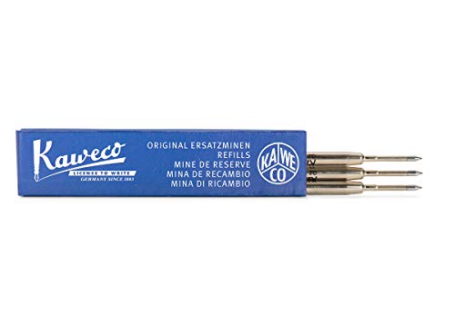 Kaweco G2 Kugelschreiber-Minen 0.8 mm Blau 3 Stück I Ball Pen Minen für Kaweco Dia2, Original, Special, Student & Supra Serien I Stift-Ersatzminen für Kugelschreiber I Strichstärke: 0.8 mm (Fein) von Kaweco