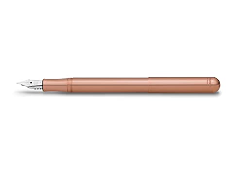 Kaweco LILIPUT Füllhalter Kupfer I Exklusiver Kupfer Füllfederhalter für Tintenpatronen inklusive Retro Metallbox I Füller 12,5 cm I Federbreite: BB (Extra Breit) von Kaweco