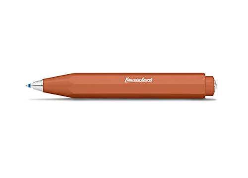 Kaweco SKYLINE SPORT Kugelschreiber Fox I Business Kuli aus hochwertigem Kunststoff I Trendiger Kuli in Orange I 12 g Taschen-Kugelschreiber mit Herzkurvenmechanik I Druckkugelschreiber 10,5 cm von Kaweco