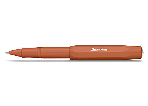 Kaweco SKYLINE SPORT Rollerball Fox I Gel- / Kugelschreiber aus hochwertigem Kunststoff mit Keramikkugel I Trendiger Kuli in Orange I 13 g Tintenroller mit 0.7 mm Mine I Gelroller 13,5 cm von Kaweco