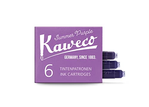 Kaweco Summer Purple 1000010 - Füllfederhalter Patronen für Tintenpatronen für viele Markenhersteller I Tinte für Füllfederhalter, violett von Kaweco