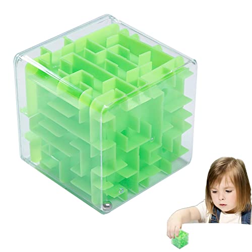 Labyrinth-Würfel, Labyrinth-Puzzle, Dimensionspuzzle-Labyrinth-Würfel für Kinder, Maze Ball Interaktives Labyrinthspiel mit Lernspielzeug, Fidget-Spielzeug für Feiertage und Denksportaufgaben für Kind von Kaxenig