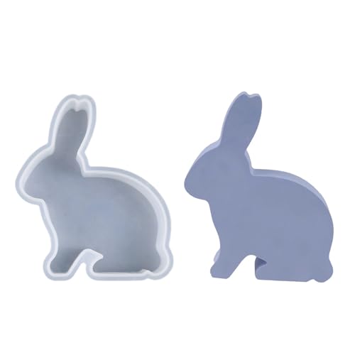 Ostern Kaninchen Silikonformen, 3D Osterhase Silikonform Kerzenformen, Ostern Hase Backform, Osterhasen-Silikon-Epoxidharz-Gussformen Für -Kunsthandwerk von Kaxenig