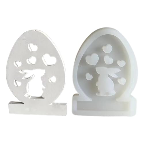 Silikonformen Hase Gießformen, Kerzenhalter Hase Silikonform, Ostern Kaninchen Silikonformen Gießformen, Hasenharz-Kerzenform, Ostern Dekoration von Kaxenig