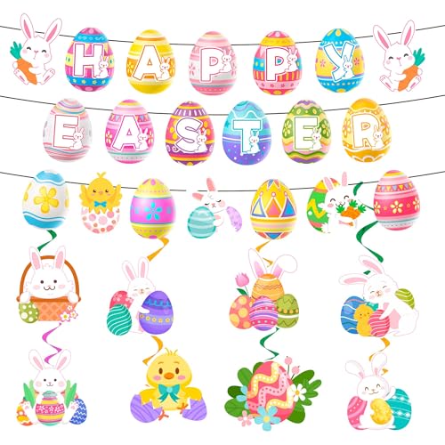 Easter Party Banner with Spiral Decoration von Kaxulvoblig